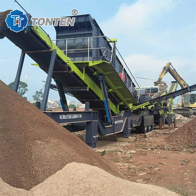 Ligne de recyclage des déchets de béton de construction concasseur semi automatique