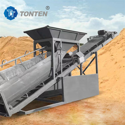 Machine de séparation de sable et de gravier à tambour rotatif industriel