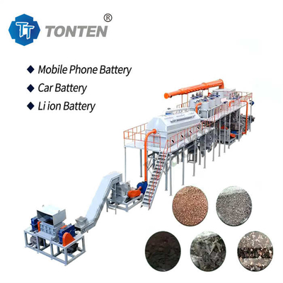 Ligne de production de recyclage de batterie au lithium-ion à l'acide de plomb sur mesure