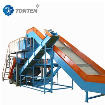 Ligne de produits de déchiquetage de pneus Usine de recyclage de caoutchouc Machine de concassage de pneus