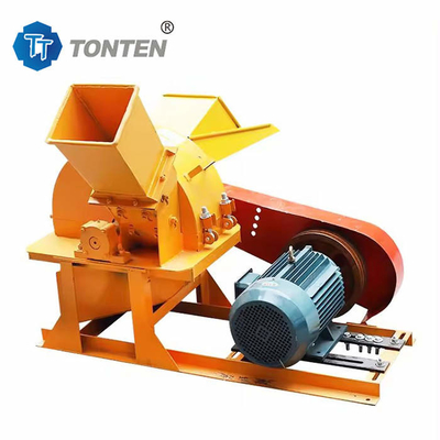 Déchets de bambou machine de concassage de bois paille sèche et humide 3kw