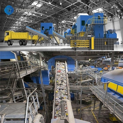 Ligne de tri des déchets ménagers municipaux