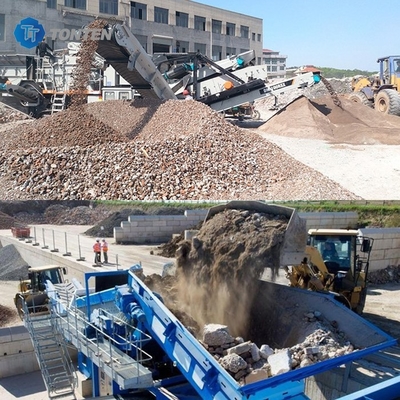 Site de construction Machines de recyclage des déchets de briques usine concasseur de pierre