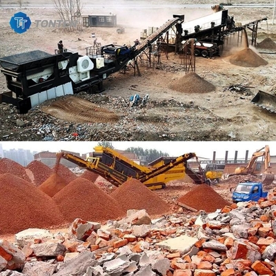 Machine de tri des déchets de calcaire de granit de pierre de concassage ligne 85kw Pour le chantier de construction