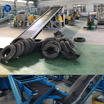 Usine de recyclage de déchets de pneus concasseur de caoutchouc