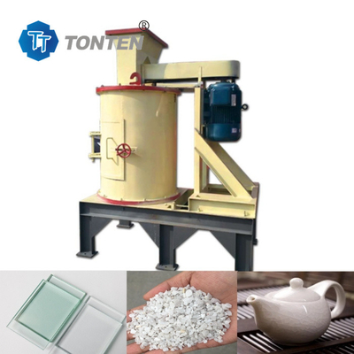 75kw Vertical Rock Quartz Stone Crusher Machine Pour le concassage du verre céramique
