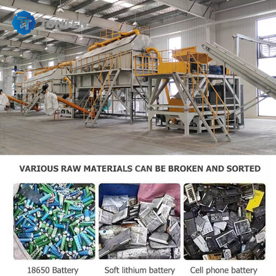 Machine de recyclage des déchets de batteries au lithium, acide plomb, déchets de batteries, usine de recyclage des déchets