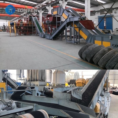 Déchets de pneus de concassage de la ligne de recyclage de la machine de meulage de pneus poudre de caoutchouc