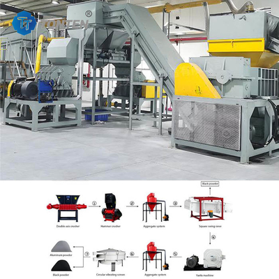 TONTEN Machines de recyclage de batteries au lithium-ion à base de phosphate de voiture 85 kW