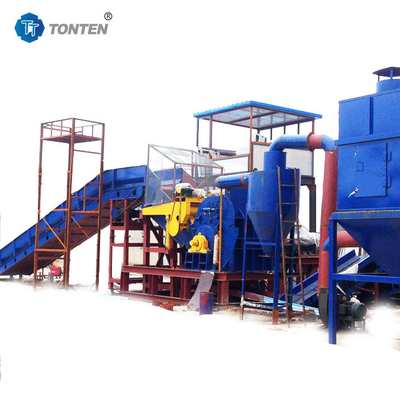 Machine de recyclage de déchets métalliques industriels