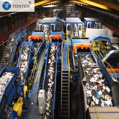 Usine de tri des déchets ménagers municipaux usine de recyclage des déchets humides usine de concassage des déchets de cuisine