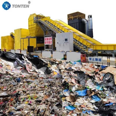 Usine de tri des déchets ménagers municipaux usine de recyclage des déchets humides usine de concassage des déchets de cuisine