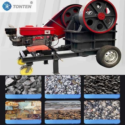 Machine de concassage de mâchoires de pierre de granit concasseur de mâchoires diesel PE 250x400