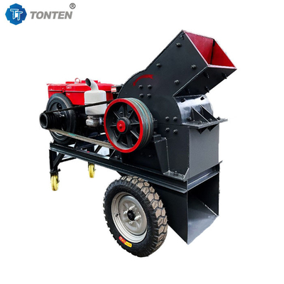Machine de concassage à marteaux à moteur diesel