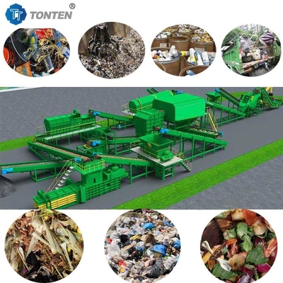 Ligne de tri des déchets ménagers Cuisine Déchets de verre Recyclage Tri