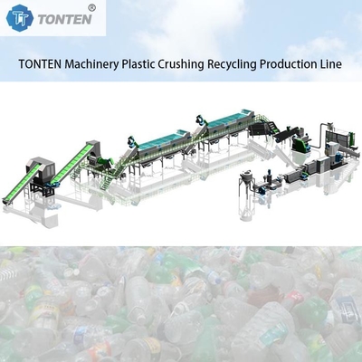 Usine de recyclage de bouteilles en PET en plastique