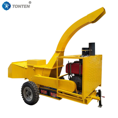 Machine de concassage de bois à moteur à moteur diesel
