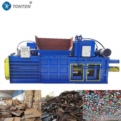 Machine à baliser hydraulique métallique en carton en mousse de sac tissé Baliser horizontal
