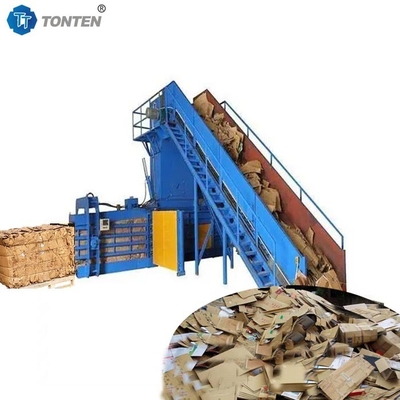 Déchets plastiques machine à emballer les déchets hydrauliques presse à balles horizontale