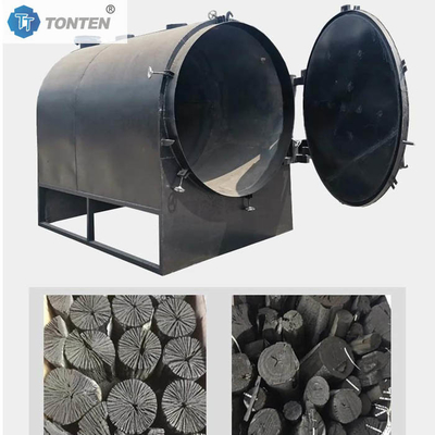 Fabrication de charbon de bois fourneau de carbonisation machine de carbonisation horizontale