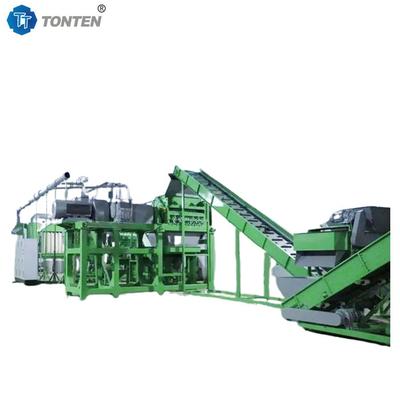 Fabrique de ligne de recyclage automatique de déchets de pneus de caoutchouc