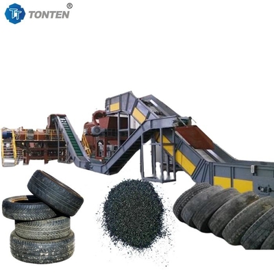 Machine de recyclage de déchets de caoutchouc usagés