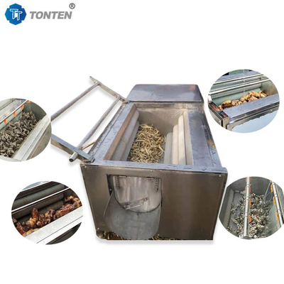Machine à laver les fruits et légumes à brosse à rouleaux pour éplucher les oignons et les noix