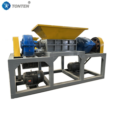 Machine de déchiqueteuse à double arbre en carton de bois