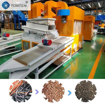 Granulateur de câbles Machine de recyclage de fil de cuivre Machine de riz en cuivre