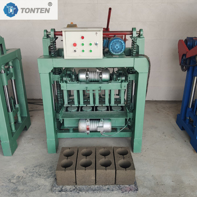 Machine de moulage de blocs semi-automatique avec système de commande PLC