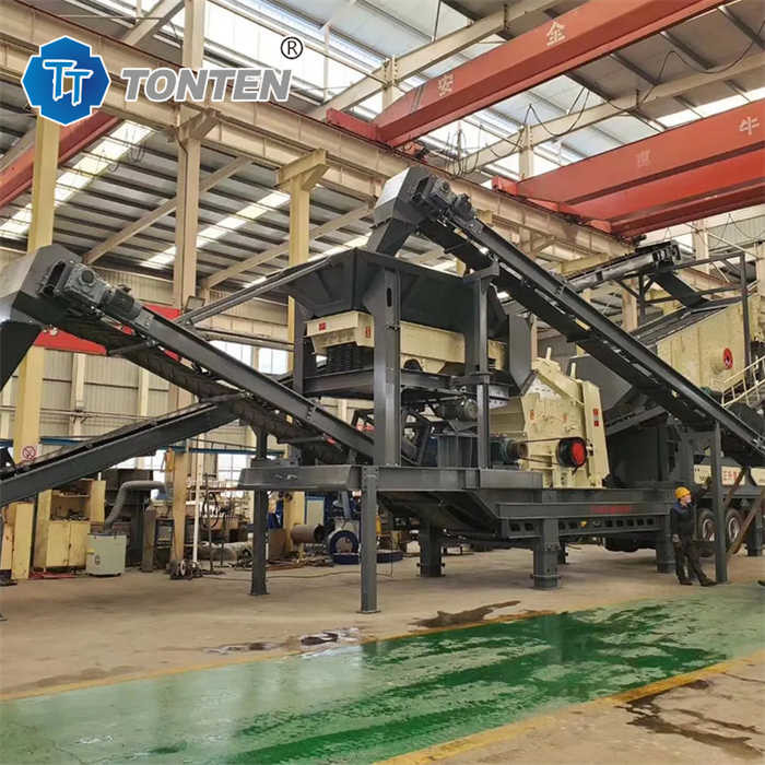 Usine automatique de tri des déchets pour la construction