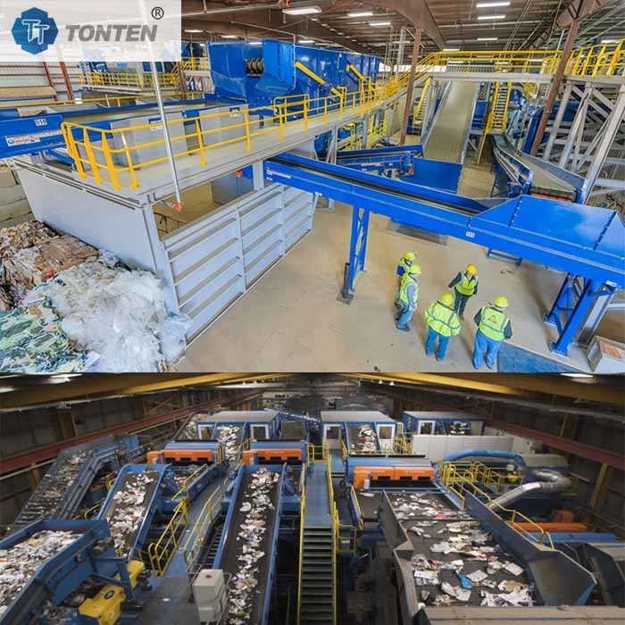 Ligne de recyclage de déchets de cuisine usine de recyclage de déchets de papier de salle de bain