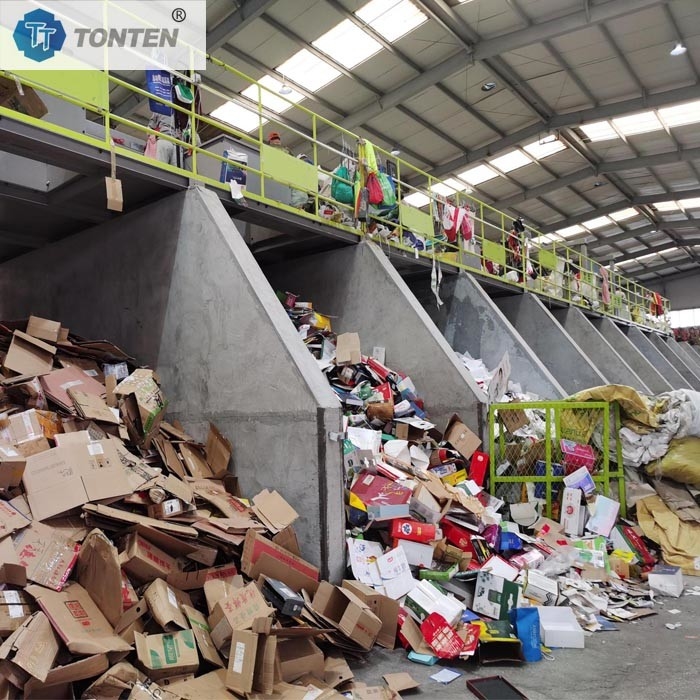 Ligne de recyclage de déchets solides pour la vente