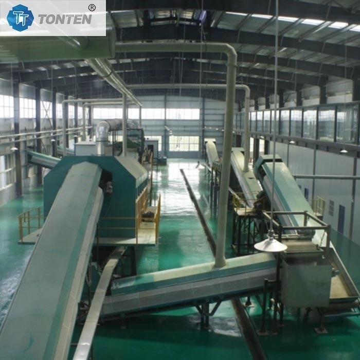 Automatique usine de tri mécanique des déchets ligne de production machine pour les déchets ménagers