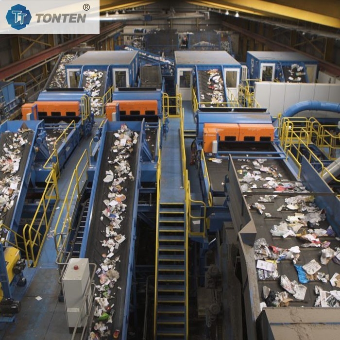 Forces environnementales usine de tri des déchets ménagers pour les déchets ménagers urbains