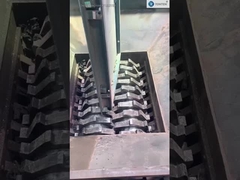 Déchets de pneus, vêtements, déchiquetage, déchets, plastique, déchiquetage à double arbre